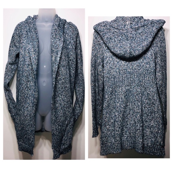 hooded lounge cardigan